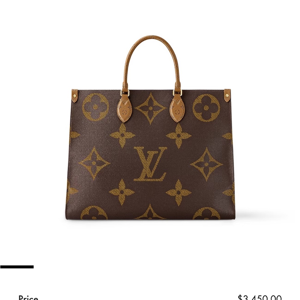 Louis Vuitton Gold and Brown Monogram Tote